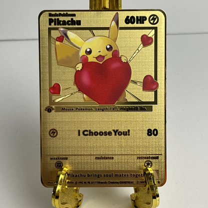 Metal Poke Card - Pika & Eevee